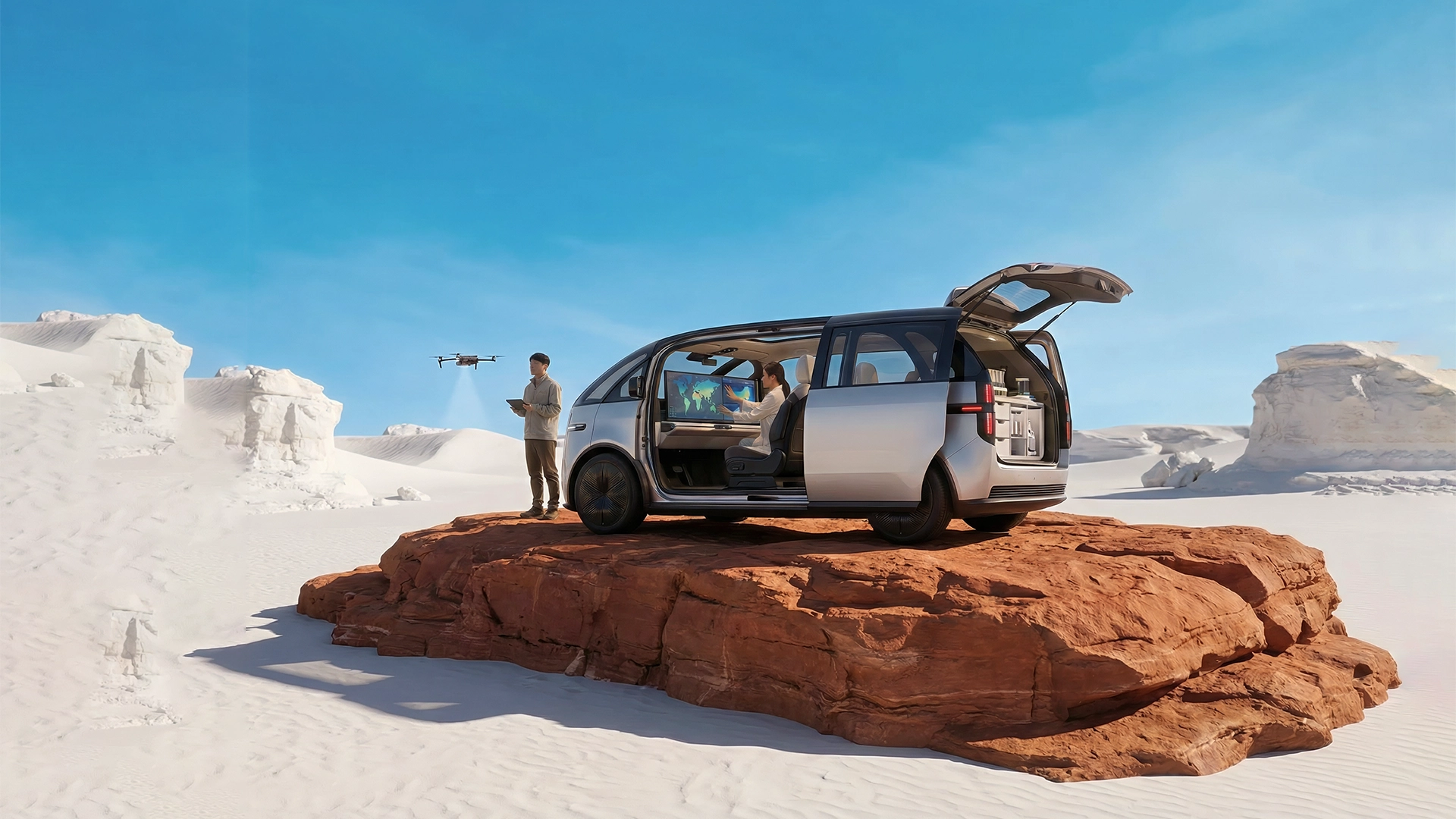 2030 e-MPV Interior AI UX Research